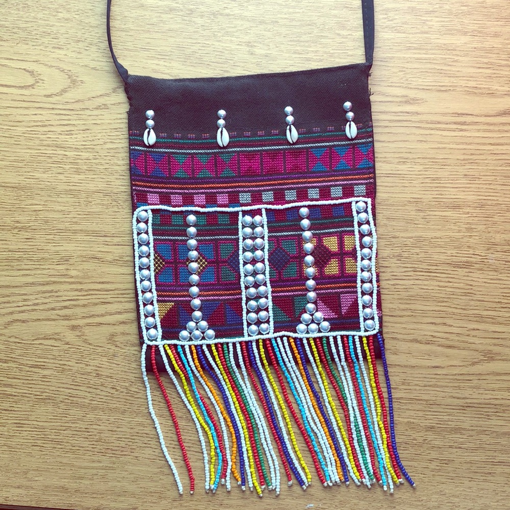 Hand beaded bag from Thailand
